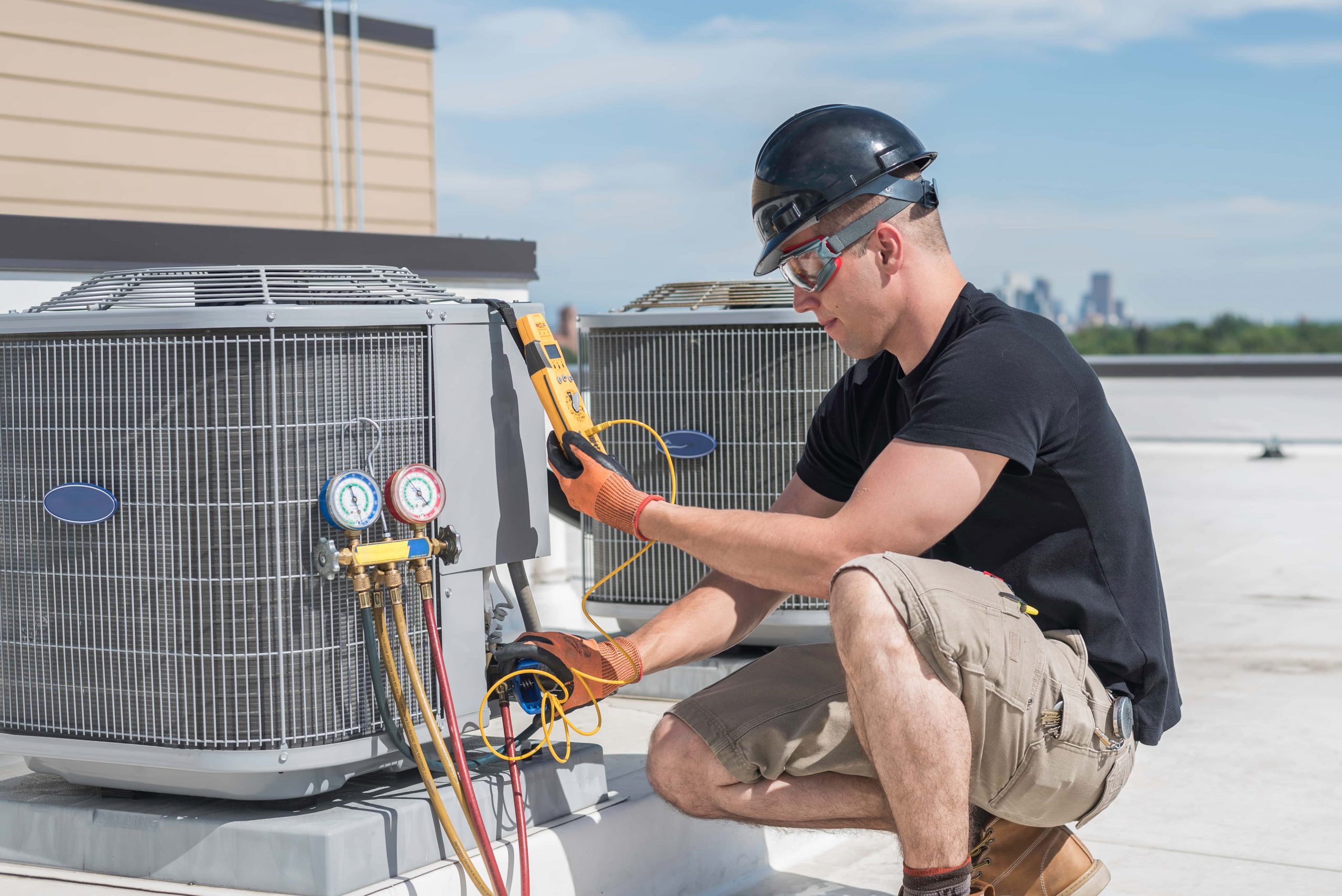 Professional HVAC technician